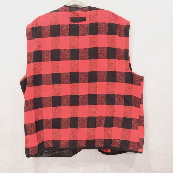 Mulberry Street Baffalo Plaid Vest Shacket Mens XL Gorpcore Outdoor Work Dad - Picture 5 of 9